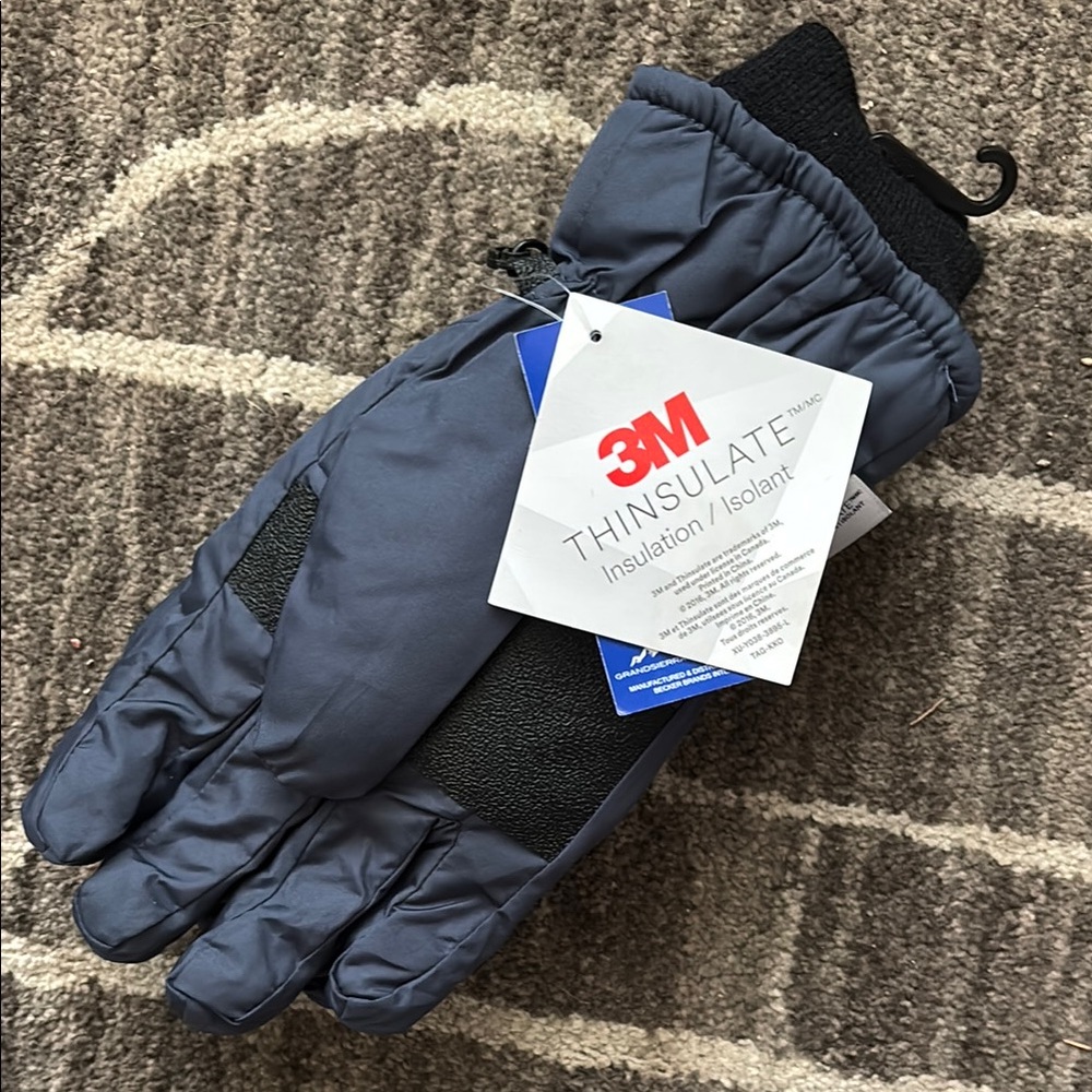 Thinsulate Men's Gray Gloves